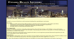 Desktop Screenshot of citadelrealty.com