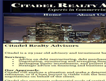 Tablet Screenshot of citadelrealty.com